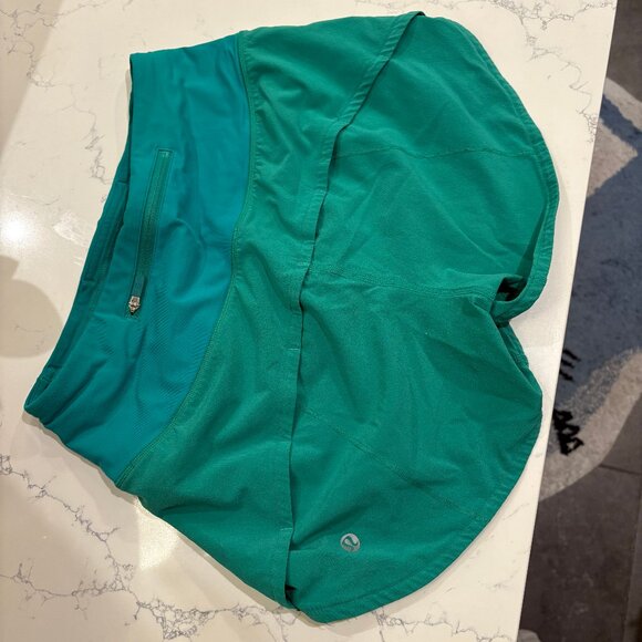 Lululemon Speed Up shorts Amalfi blue size 2, 4 inch inseam - Picture 2 of 3